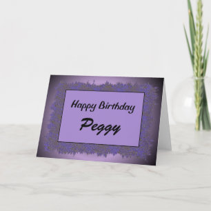 Carte Joyeux anniversaire Peggy