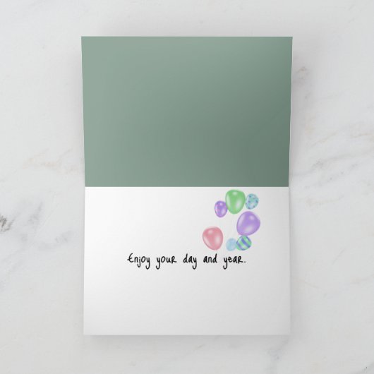 Carte Joyeux anniversaire Pélican (Intérieur)