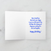 Carte Joyeux anniversaire Pembroke Welsh Corgi Chien chi (Intérieur)