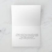 Carte Joyeux anniversaire, pensée pour toi Cheval Chien (Intérieur)