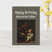 Carte Joyeux anniversaire Père Merveilleux (Fleur jaune)