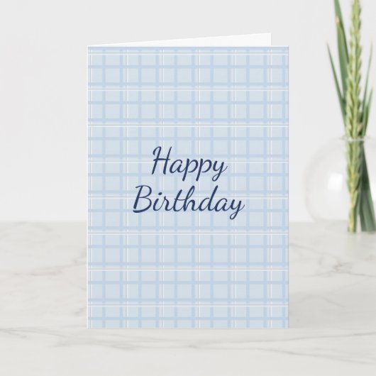 Carte Joyeux anniversaire personnalisable | Minimaliste  (Devant)