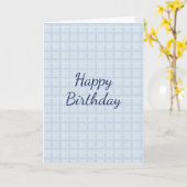 Carte Joyeux anniversaire personnalisable | Minimaliste  (Fleur jaune)