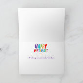 Carte Joyeux anniversaire personnalisé (Intérieur)