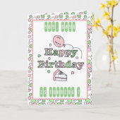 Carte Joyeux anniversaire personnalisé (Fleur jaune)