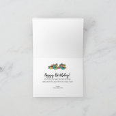 Carte Joyeux Anniversaire Personnalisé Coloré (Intérieur)