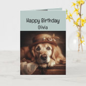 Carte Joyeux Anniversaire Personnalisé Nom Fun Devenir p (Fleur jaune)