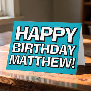 Carte Joyeux Anniversaire Personnalisé Nom Vœu d'Anniver