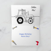 Carte Joyeux Anniversaire Personnalisé Petit Garçon (Intérieur)