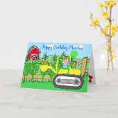 Carte Joyeux Anniversaire Personnalisé Petit Garçon (Fleur jaune)