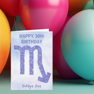 Carte Joyeux Anniversaire Personnalisé Signe Scorpion Vi