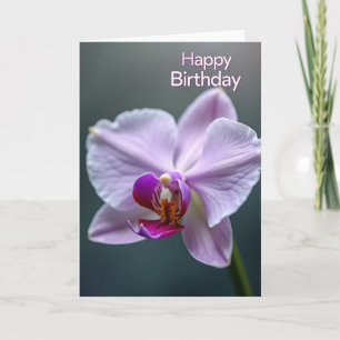Carte Joyeux Anniversaire Pétales Violets
