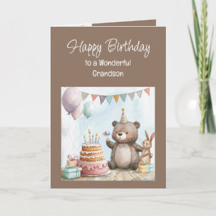Carte Joyeux Anniversaire Petit-Fils Merveilleux amusant