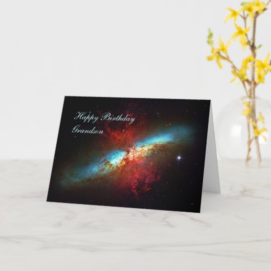 Carte Joyeux anniversaire petit-fils - un début d'annive (Fleur jaune)