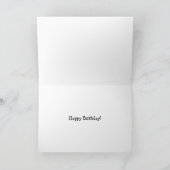 Carte Joyeux Anniversaire Petit Oiseau (Intérieur)