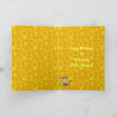 Carte Joyeux Anniversaire Petit Singe (Intérieur)