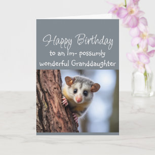 Carte Joyeux Anniversaire Petite-Fille Merveilleuse Opos