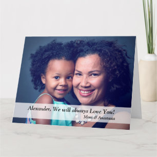 Carte Joyeux Anniversaire Photo Famille Maman Grande Per