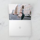 Carte Joyeux anniversaire photo moderne (Intérieur)