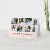 Carte Joyeux anniversaire photo moderne (Devant)