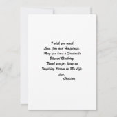 Carte Joyeux Anniversaire Photo Moderne Personnaliser Ca (Dos)