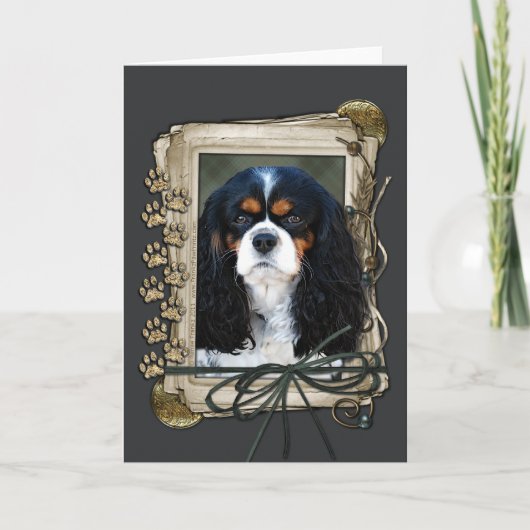 Carte Joyeux Anniversaire - Pierres - Cavalier (Devant)
