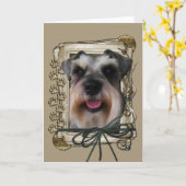 Carte Joyeux Anniversaire - Pierres de pierre - Schnauze (Fleur jaune)