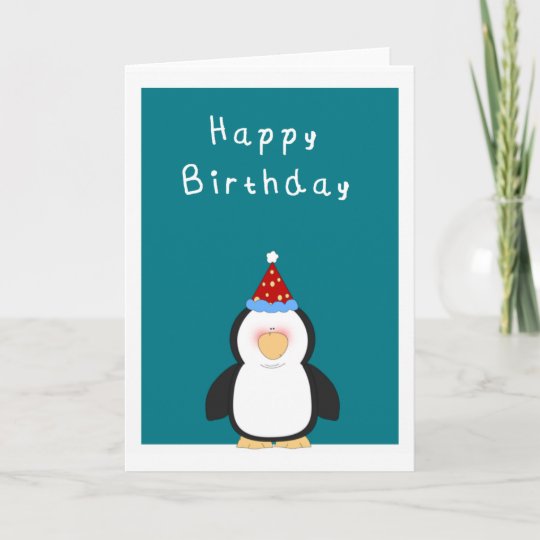 Carte Joyeux Anniversaire Pingouin Mignon Zazzle Be