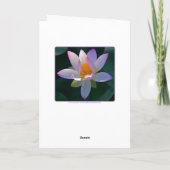 Carte Joyeux anniversaire Pink Lotus Flower (Dos)
