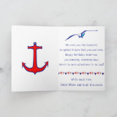 Carte joyeux anniversaire pirate rigolote pour un  (Intérieur)