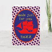 Carte joyeux anniversaire pirate rigolote pour un  (Dos)