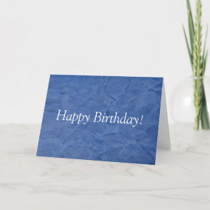Carte Joyeux Anniversaire Plaster Bleu