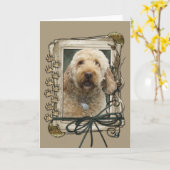 Carte Joyeux Anniversaire - Poches de pierre - GoldenDoo (Fleur jaune)