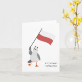 Carte Joyeux anniversaire - Polonais Joyeux Anniversaire (Fleur jaune)