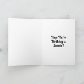 Carte Joyeux anniversaire | Pop Art Girl with Record (Intérieur)