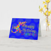 Carte Joyeux anniversaire pour des garçons (Fleur jaune)