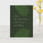 Carte Joyeux anniversaire pour Frère Sentimental Ferns (Fleur jaune)