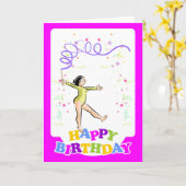 Carte Joyeux anniversaire pour la meilleure équipe de gy (Fleur jaune)