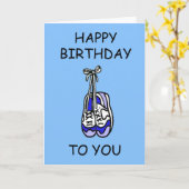 Carte Joyeux anniversaire pour le coureur masculin (Fleur jaune)