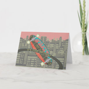 Carte Joyeux anniversaire pour le lambeau de planche à