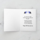 Carte Joyeux anniversaire pour le vélo sur la colline, l (Intérieur)