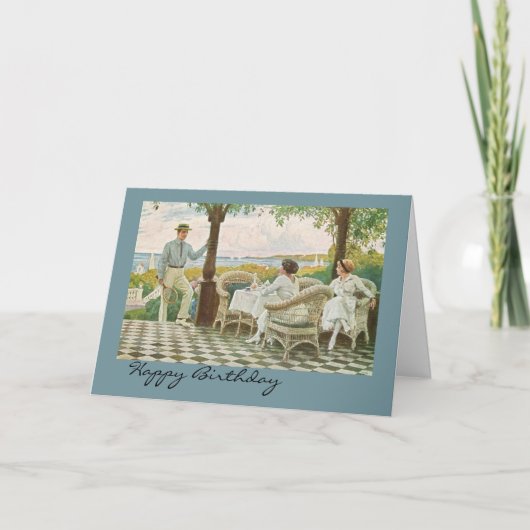 Carte Joyeux anniversaire pour les amateurs de tennis (Devant)