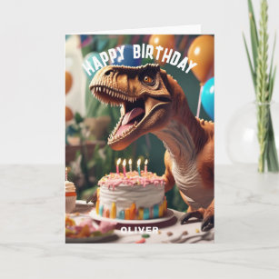 Carte Joyeux anniversaire pour les enfants Dinosaur