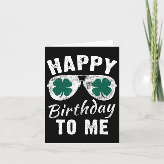 Carte Joyeux anniversaire pour moi Saint Patrick's Day 2 (Devant)