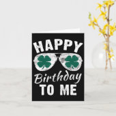 Carte Joyeux anniversaire pour moi Saint Patrick's Day 2 (Fleur jaune)