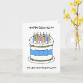 Carte Joyeux anniversaire pour réserver Lover (Fleur jaune)