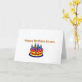 Carte Joyeux anniversaire pour toi (Fleur jaune)