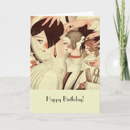 Carte Joyeux Anniversaire Pour Une Liste De Coiffeurs Zazzle Be