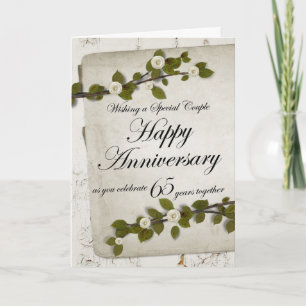 Carte Joyeux Anniversaire pour vos 65 Ans de Réunis
