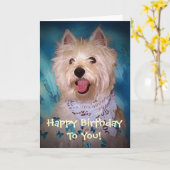 Carte Joyeux Anniversaire Pour Vous ! (Fleur jaune)